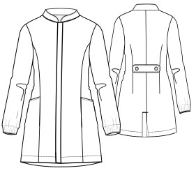 Moldes de confeccion para UNIFORMES Guardapolvos Bata 9803